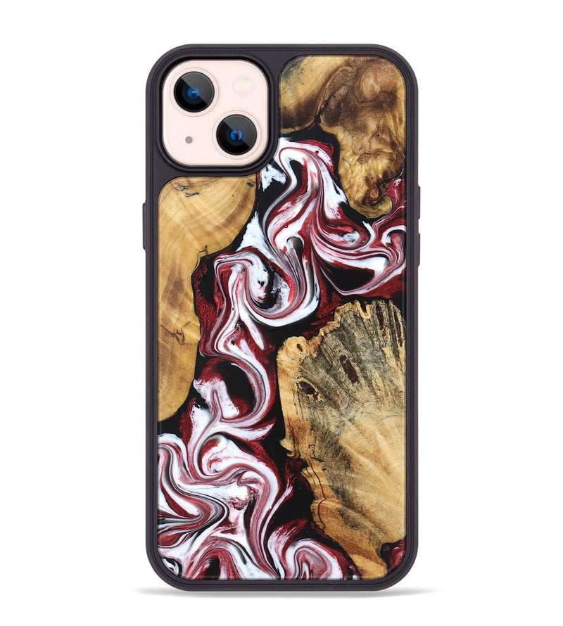 iPhone 14 Plus Wood Phone Case - Weston (Red, 829227)