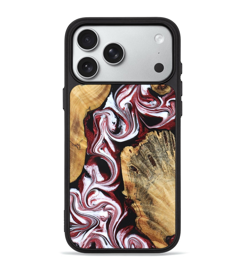 iPhone 18 Pro Max Wood Phone Case - Weston (Red, 829227)