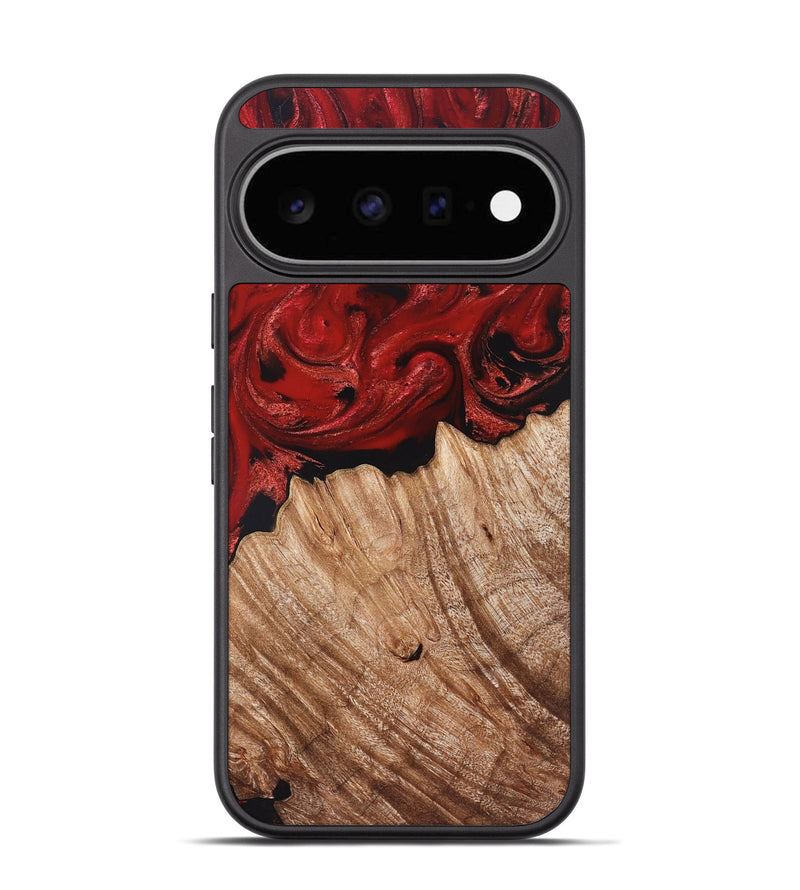 Pixel 11 Wood Phone Case - Amya (Red, 829228)