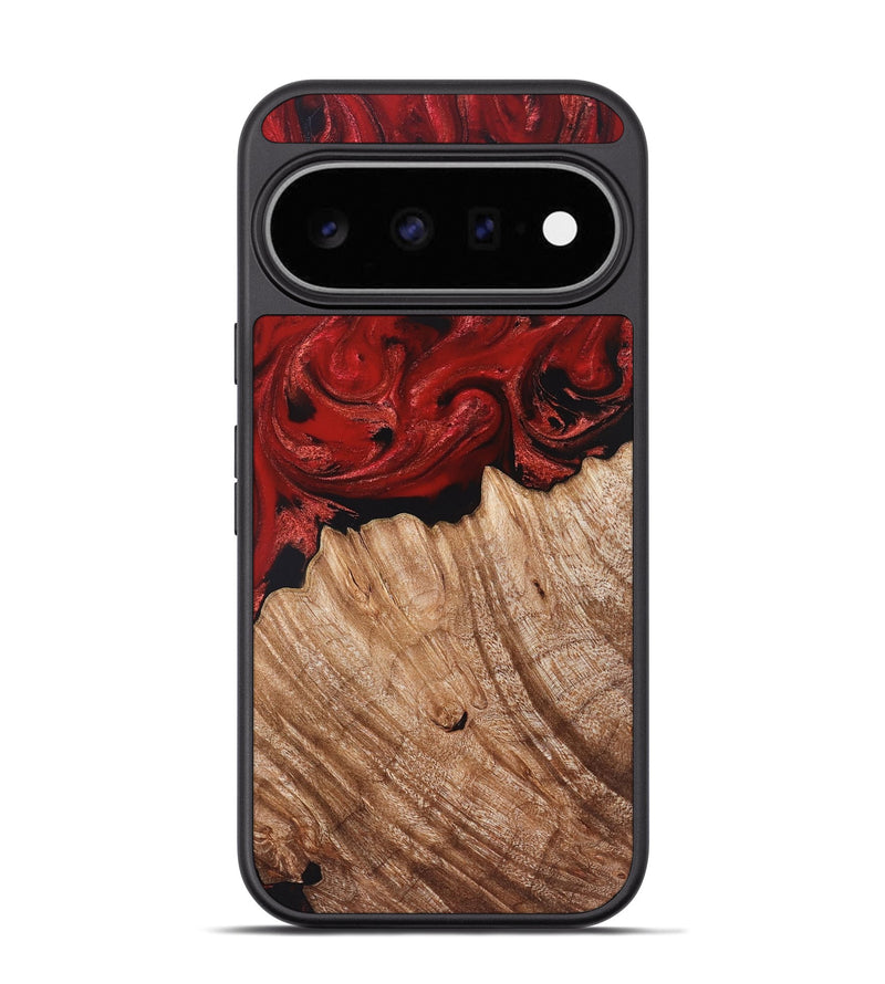 Pixel 11 Pro Wood Phone Case - Amya (Red, 829228)
