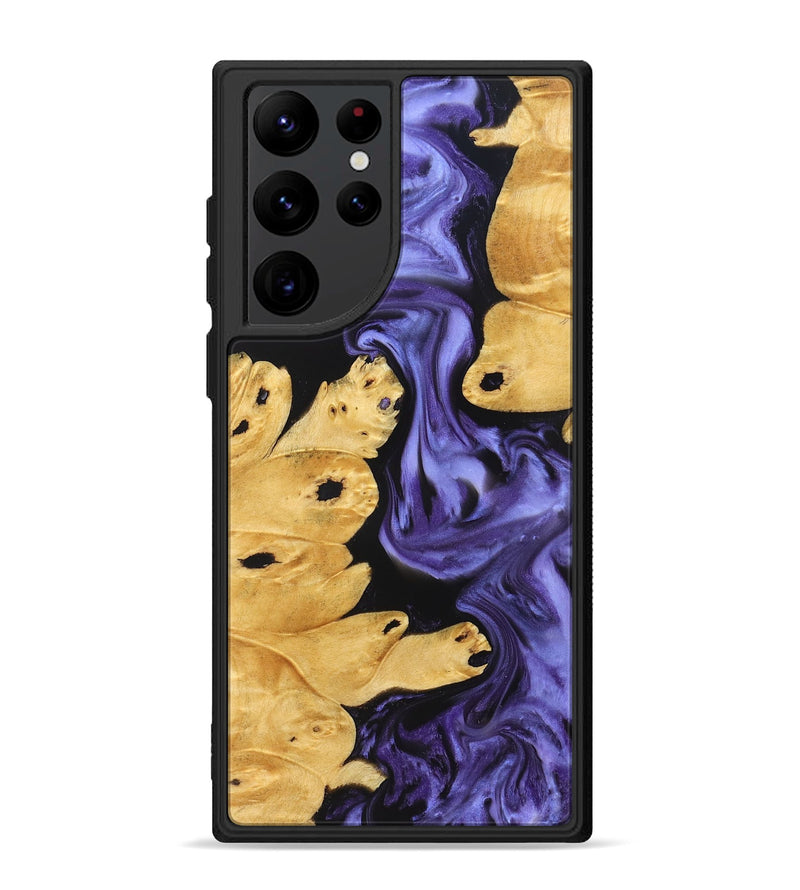 Galaxy S22 Ultra Wood Phone Case - Bentley (Purple, 829231)