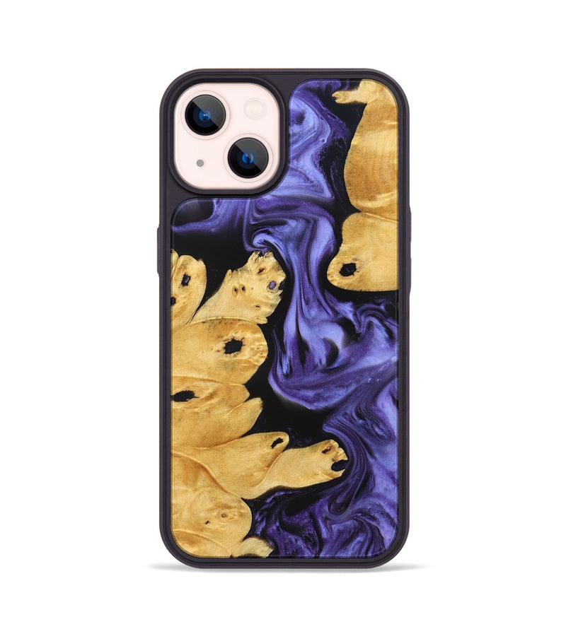 iPhone 14 Wood Phone Case - Bentley (Purple, 829231)