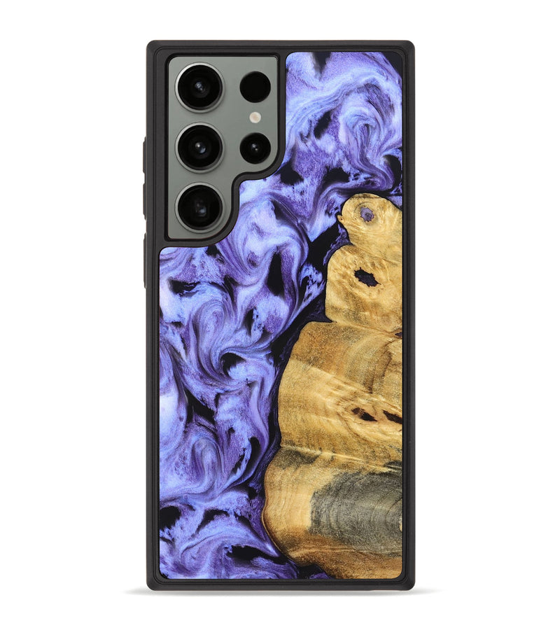 Galaxy S23 Ultra Wood Phone Case - Tomas (Purple, 829232)