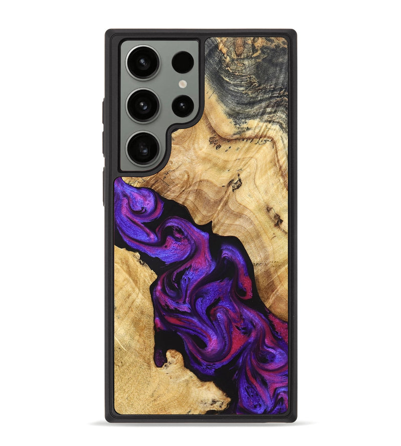 Galaxy S23 Ultra Wood Phone Case - Brandon (Purple, 829236)
