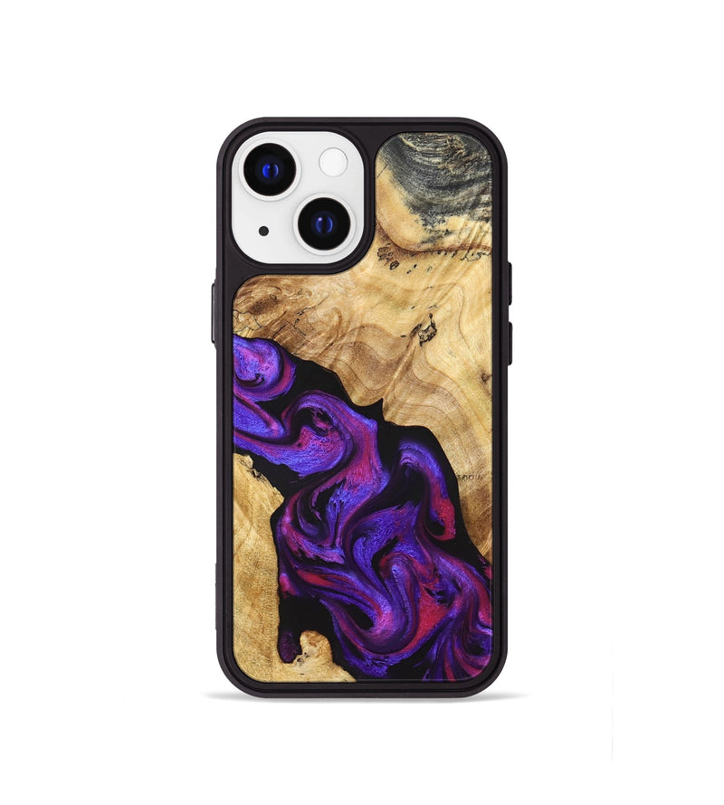 iPhone 13 mini Wood Phone Case - Brandon (Purple, 829236)