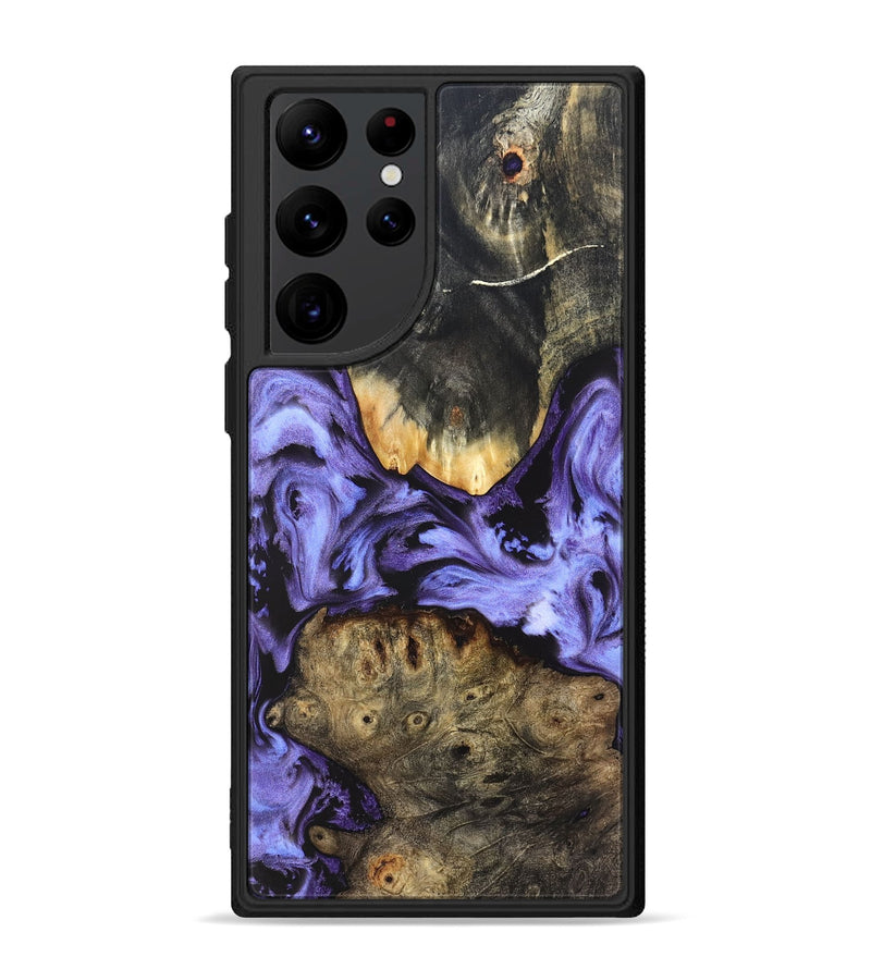 Galaxy S22 Ultra Wood Phone Case - Ivanna (Purple, 829237)