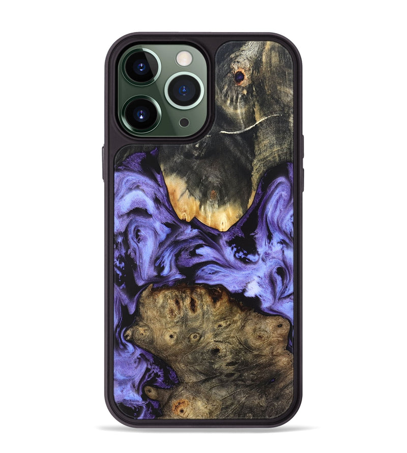 iPhone 13 Pro Max Wood Phone Case - Ivanna (Purple, 829237)