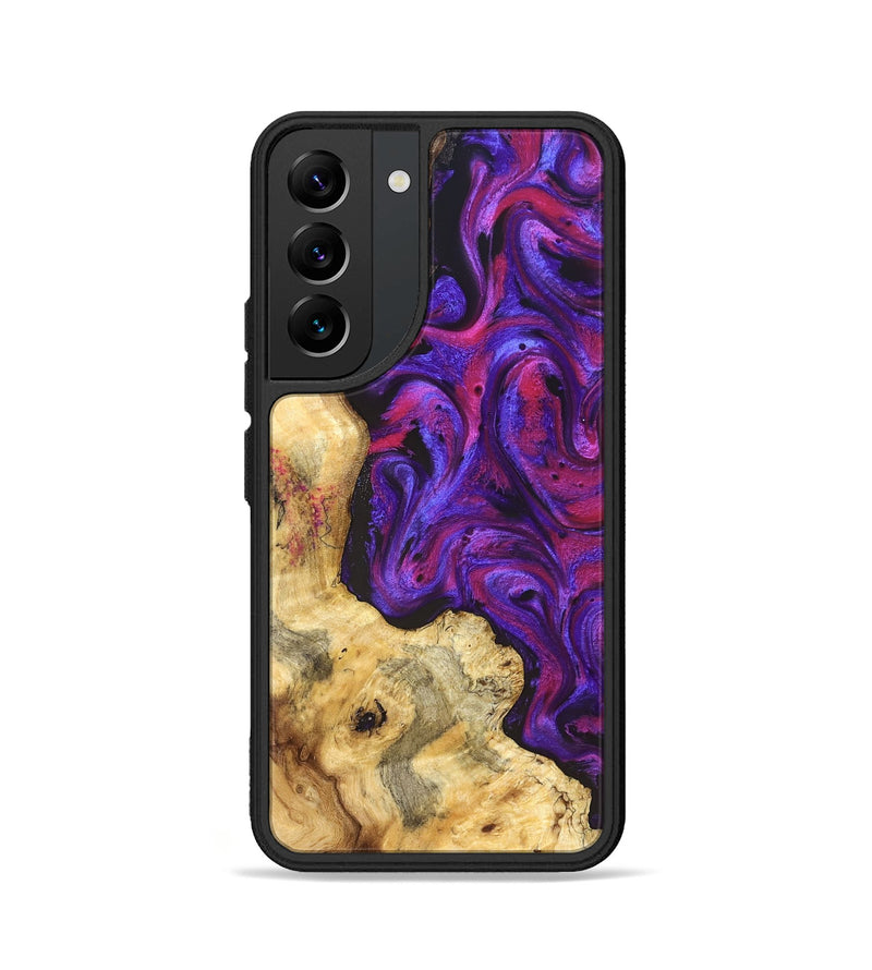Galaxy S22 Wood Phone Case - Jaeden (Purple, 829238)