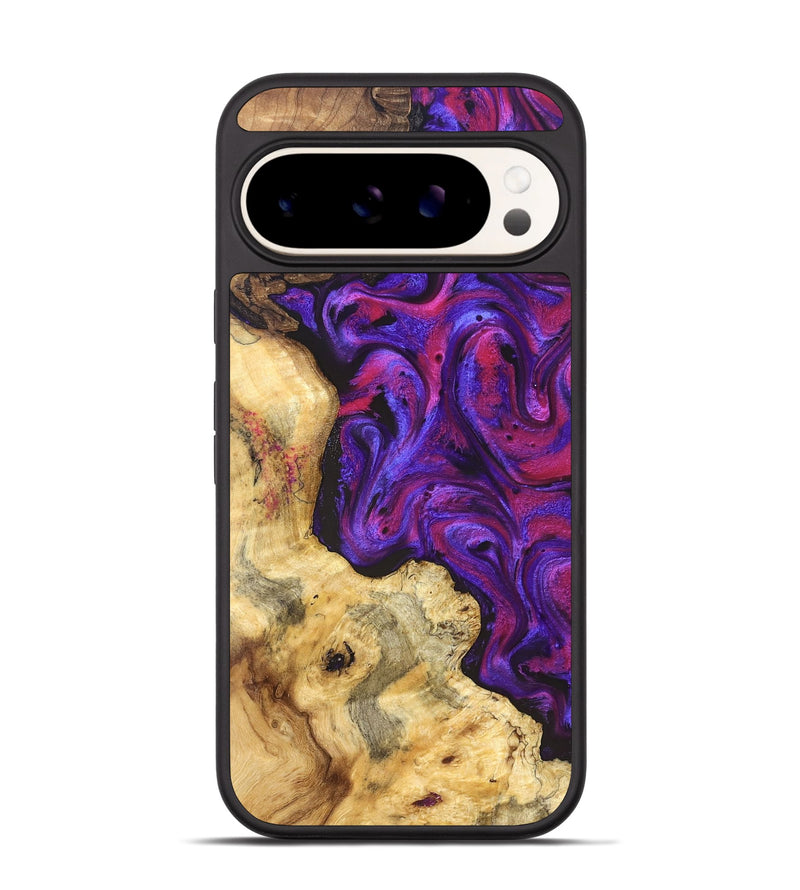 Pixel 9 Pro Wood Phone Case - Jaeden (Purple, 829238)