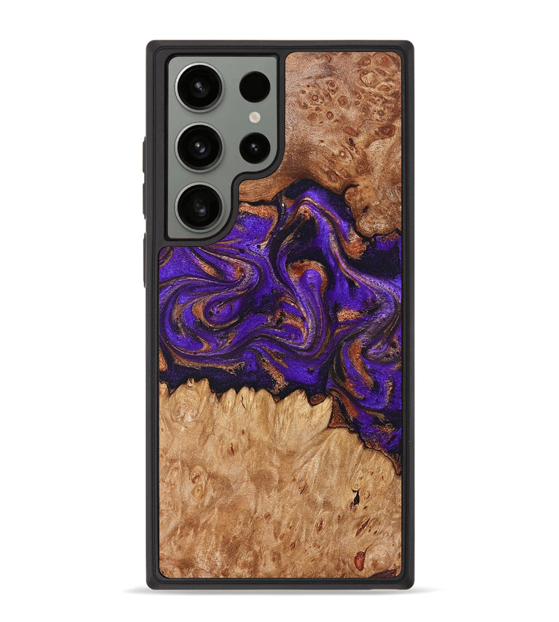 Galaxy S23 Ultra Wood Phone Case - Lucien (Purple, 829239)