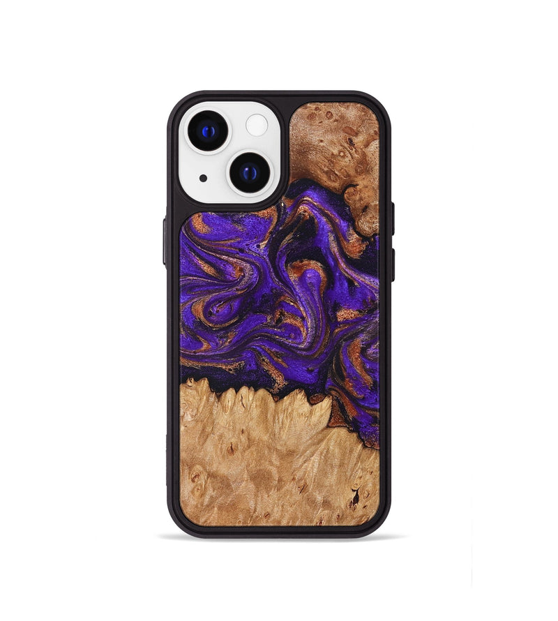 iPhone 13 mini Wood Phone Case - Lucien (Purple, 829239)