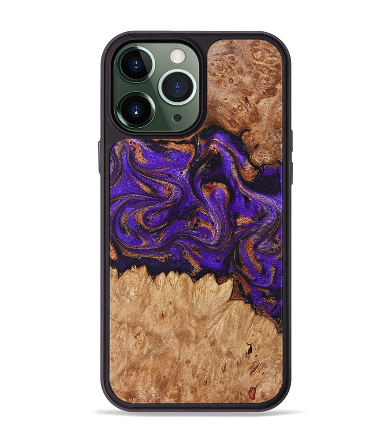 iPhone 13 Pro Max Wood Phone Case - Lucien (Purple, 829239)