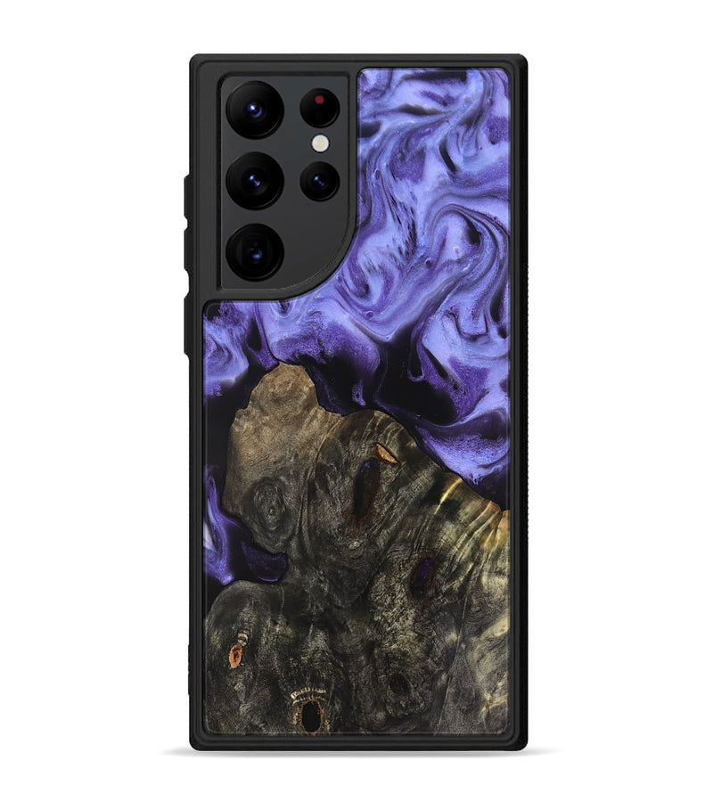 Galaxy S22 Ultra Wood Phone Case - Dianne (Purple, 829243)