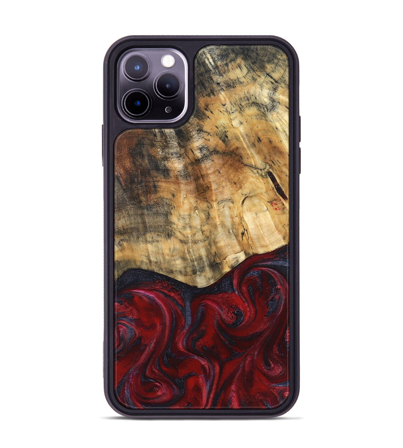iPhone 11 Pro Max Wood Phone Case - Kala (Red, 829246)
