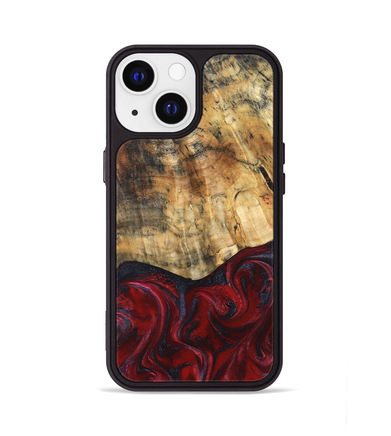 iPhone 13 Wood Phone Case - Kala (Red, 829246)