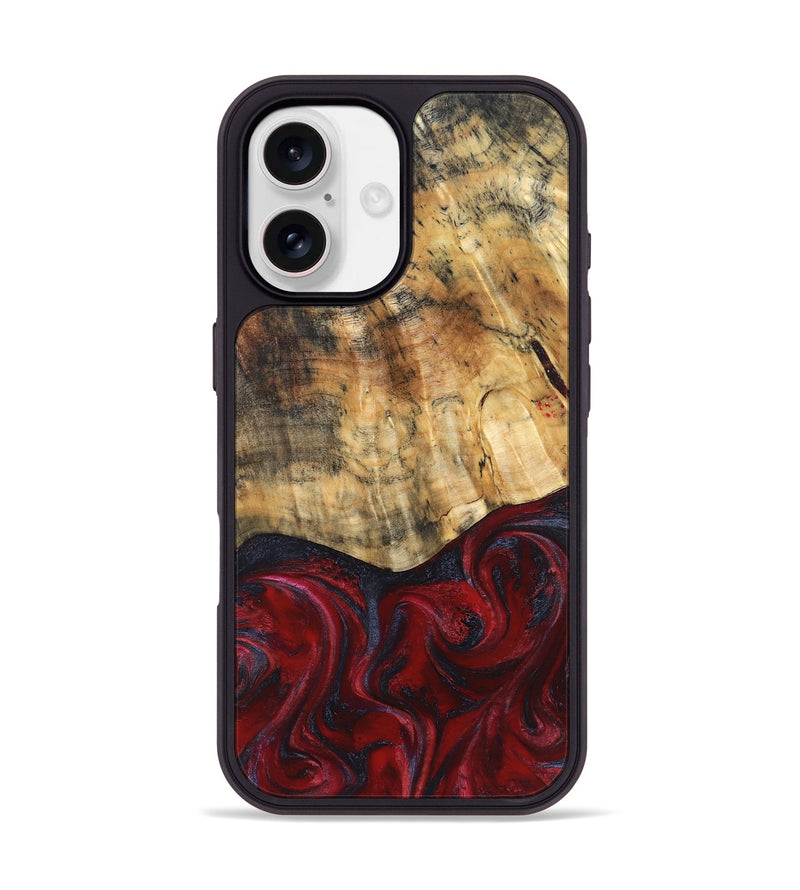iPhone 17 Wood Phone Case - Kala (Red, 829246)