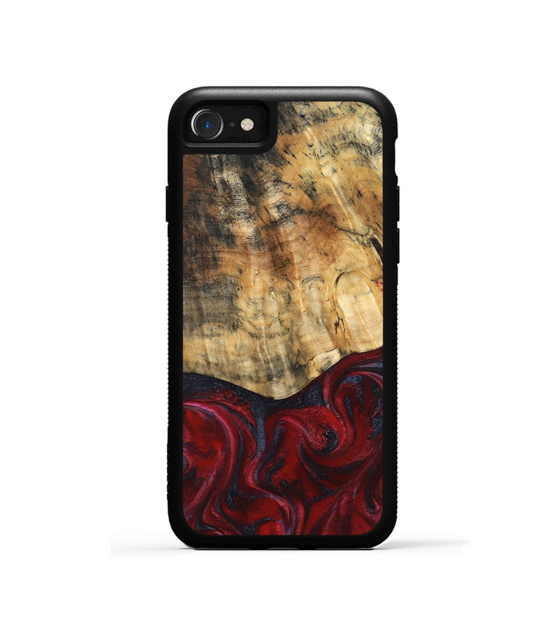 iPhone SE Wood Phone Case - Kala (Red, 829246)