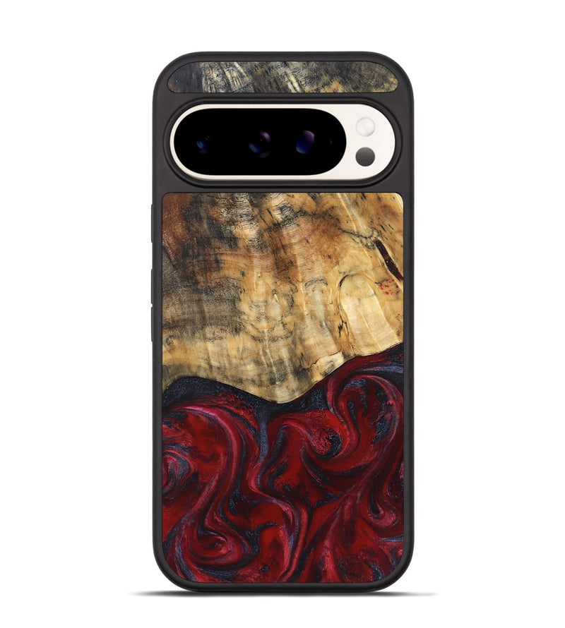 Pixel 9 Wood Phone Case - Kala (Red, 829246)