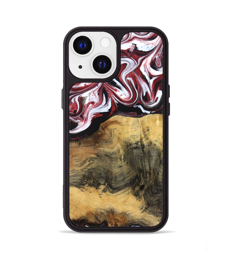 iPhone 13 Wood Phone Case - Reya (Red, 829247)