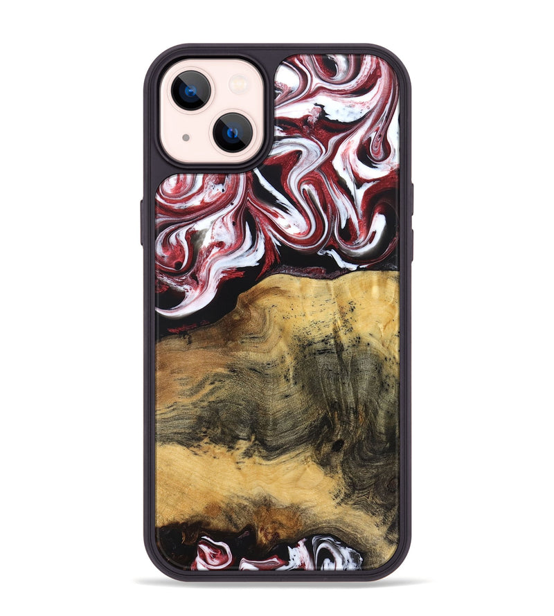 iPhone 14 Plus Wood Phone Case - Reya (Red, 829247)