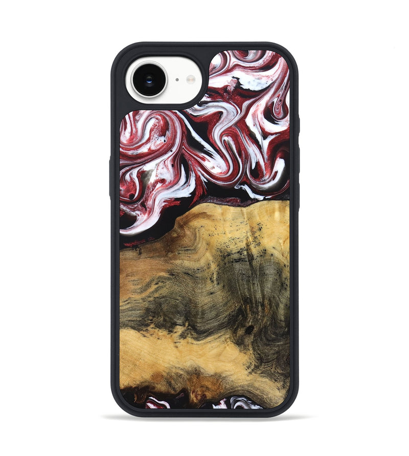 iPhone 16e Wood Phone Case - Reya (Red, 829247)