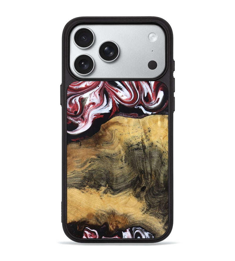 iPhone 18 Pro Max Wood Phone Case - Reya (Red, 829247)