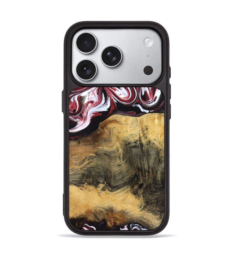 iPhone 18 Pro Wood Phone Case - Reya (Red, 829247)
