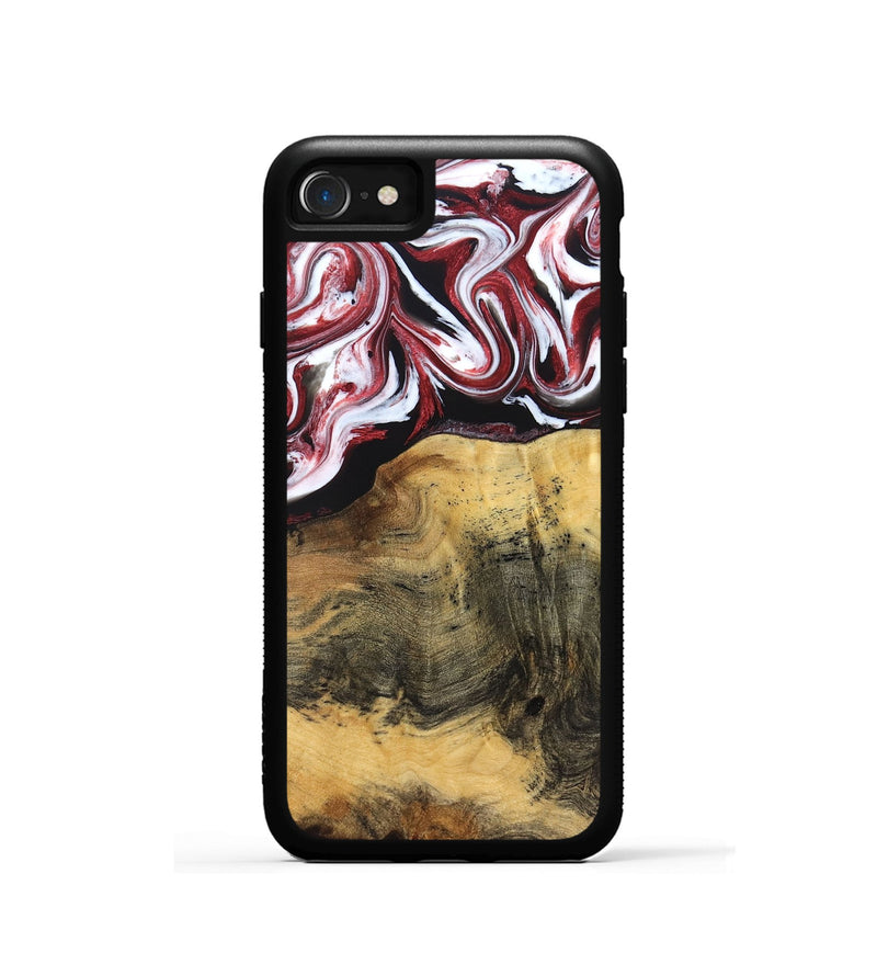 iPhone SE Wood Phone Case - Reya (Red, 829247)