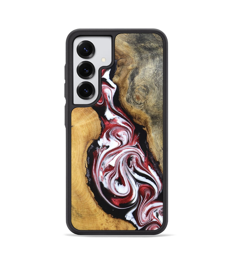 Galaxy S25 Wood Phone Case - Estelle (Red, 829249)