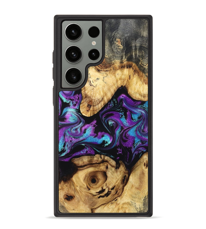 Galaxy S23 Ultra Wood Phone Case - Linsey (Purple, 829253)