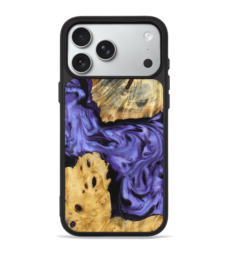iPhone 18 Pro Max Wood Phone Case - Clem (Purple, 829256)