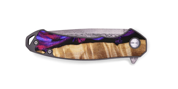 EDC Wood Pocket Knife - Maye (Purple, 829257)