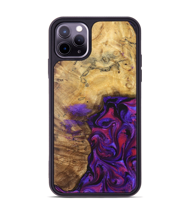 iPhone 11 Pro Max Wood Phone Case - Keara (Purple, 829259)