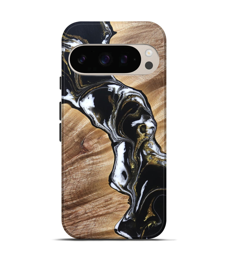 Pixel 10 Wood Live Edge Phone Case - Graham (Black & White, 829266)