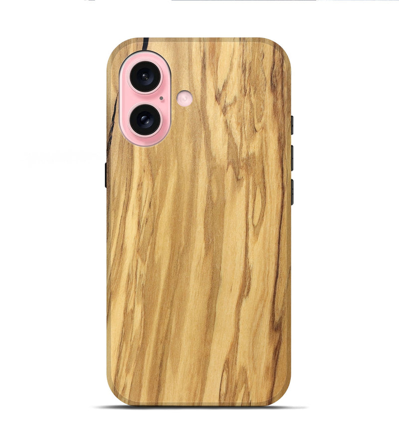 iPhone 16 Wood Live Edge Phone Case - Mael (Solid Wood, 829267)