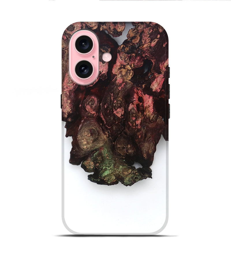 iPhone 16 Wood Live Edge Phone Case - Jaleesa (Clear, 829270)