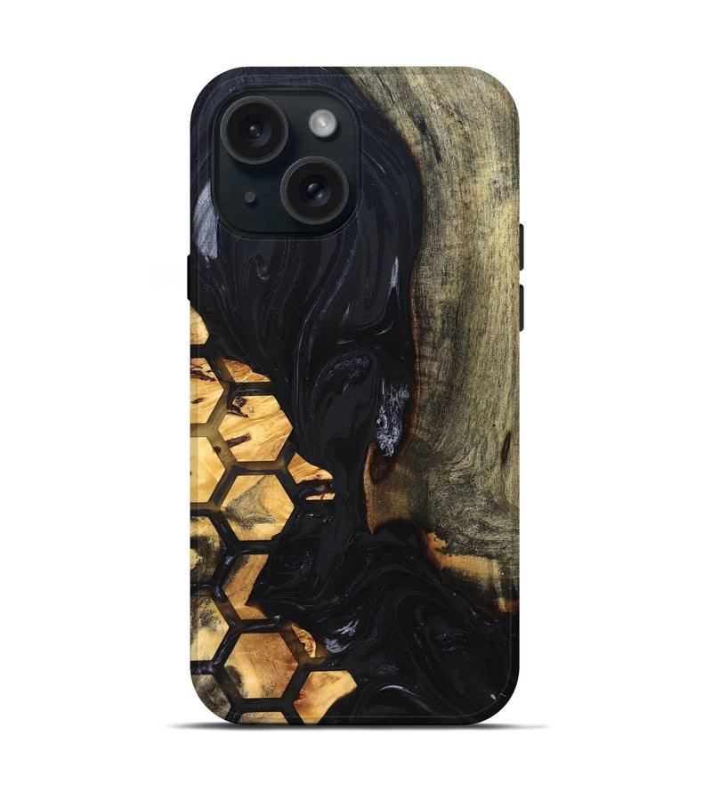 iPhone 15 Wood Live Edge Phone Case - Missy (Pattern, 829271)