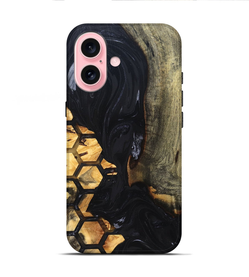 iPhone 16 Wood Live Edge Phone Case - Missy (Pattern, 829271)