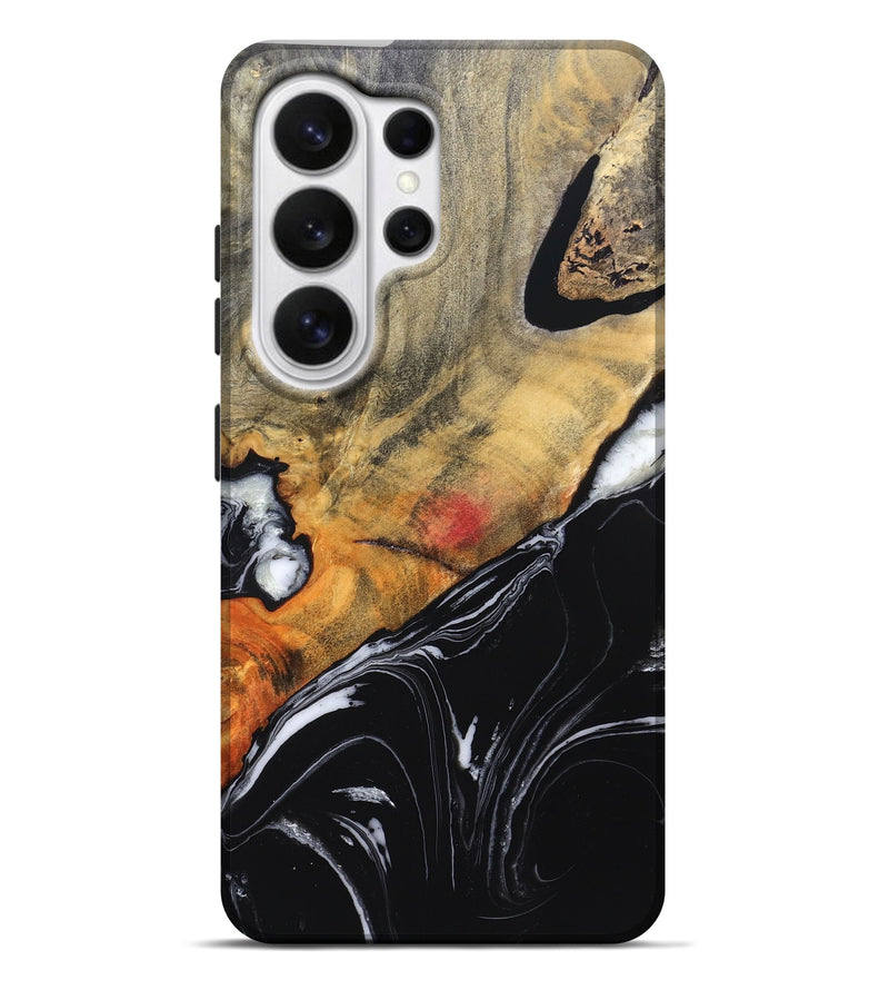 Galaxy S26 Ultra Wood Live Edge Phone Case - Corrie (Black & White, 829279)