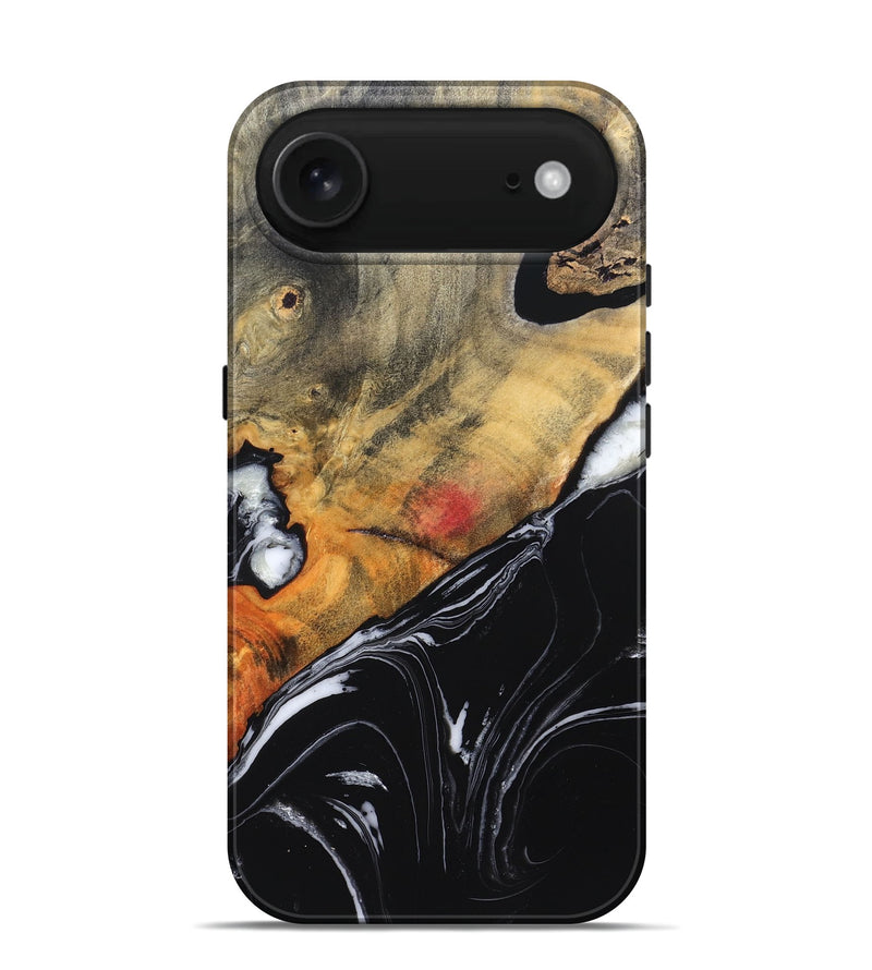 iPhone 17 Air Wood Live Edge Phone Case - Corrie (Black & White, 829279)