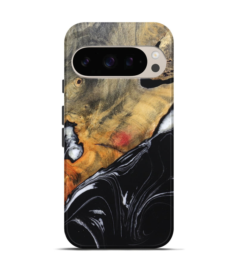 Pixel 10 Wood Live Edge Phone Case - Corrie (Black & White, 829279)