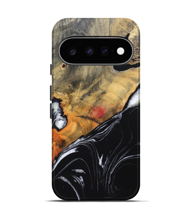 Pixel 11 Wood Live Edge Phone Case - Corrie (Black & White, 829279)