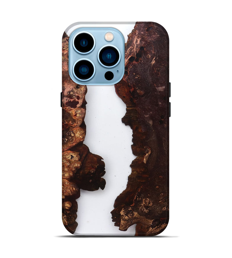 iPhone 14 Pro Wood Live Edge Phone Case - Brooks (Clear, 829280)