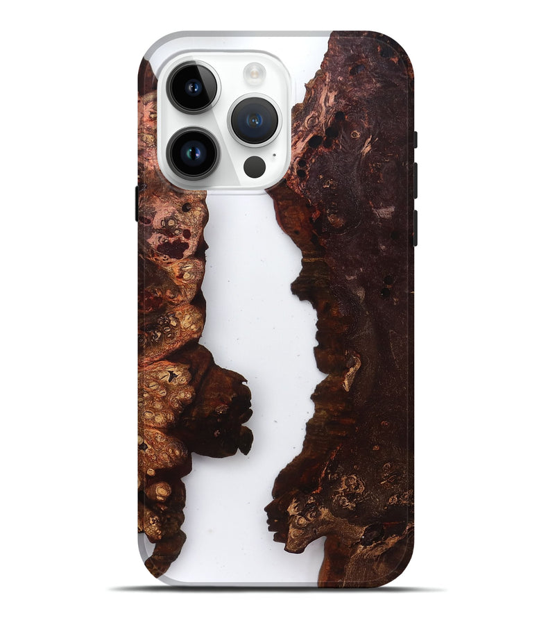 iPhone 15 Pro Max Wood Live Edge Phone Case - Brooks (Clear, 829280)
