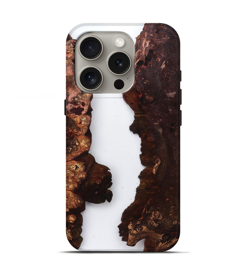 iPhone 16 Pro Wood Live Edge Phone Case - Brooks (Clear, 829280)