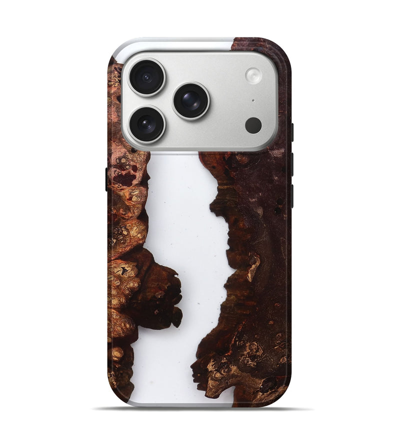 iPhone 17 Pro Wood Live Edge Phone Case - Brooks (Clear, 829280)