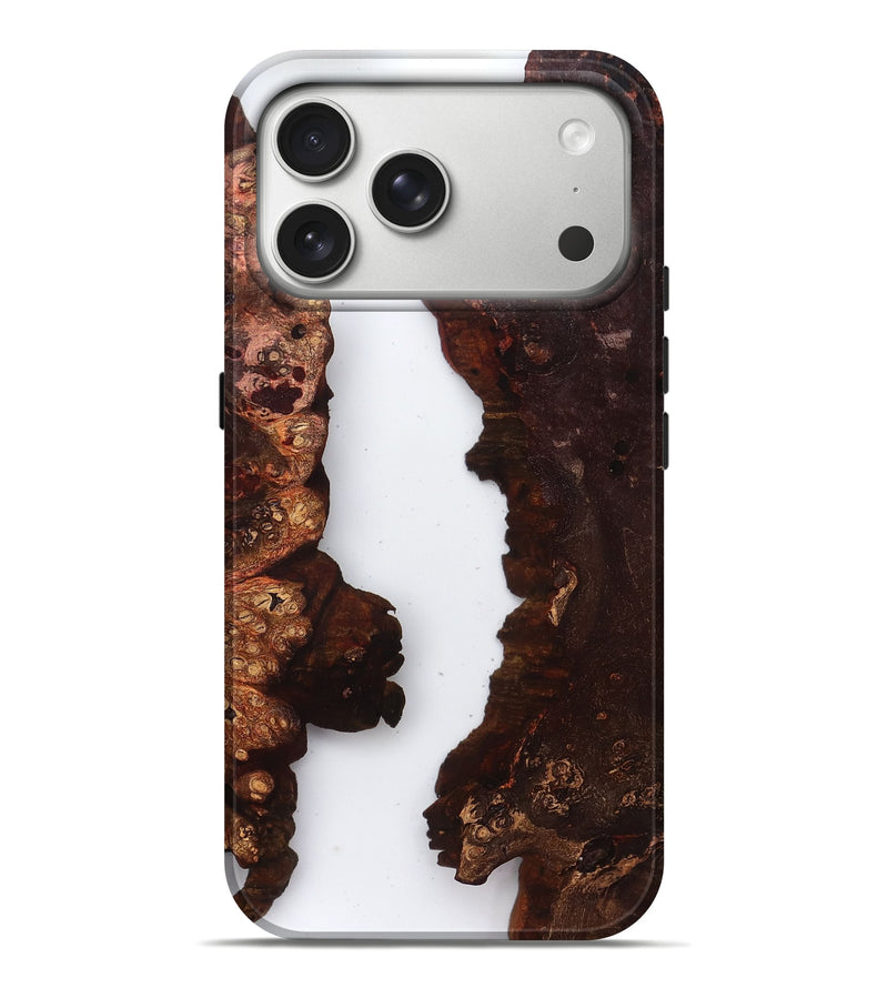 iPhone 17 Pro Max Wood Live Edge Phone Case - Brooks (Clear, 829280)