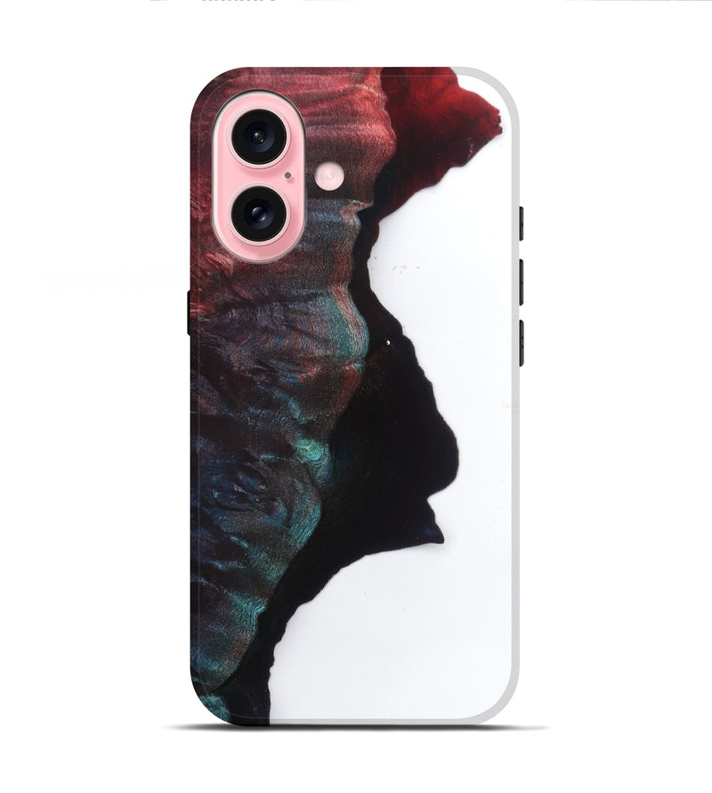 iPhone 16 Wood Live Edge Phone Case - Addison (Clear, 829284)