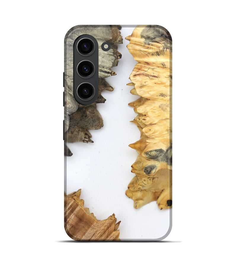 Galaxy S23 Wood Live Edge Phone Case - Sharyn (Clear, 829285)