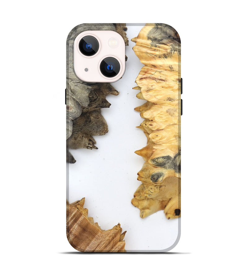iPhone 14 Wood Live Edge Phone Case - Sharyn (Clear, 829285)